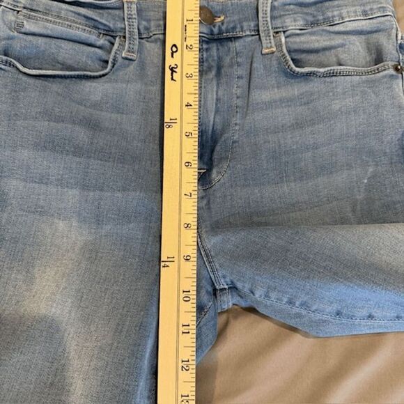 FRAME Le High Skinny Jeans Europa Wash Raw Hem Stretch Size 31 - Picture 10 of 12